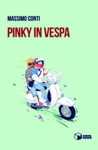 Pinky in Vespa
