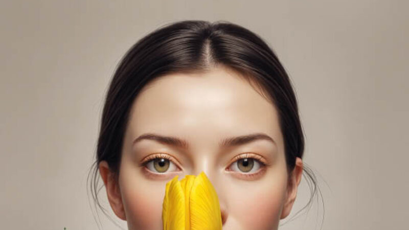 La voce eterna di un tulipano giallo